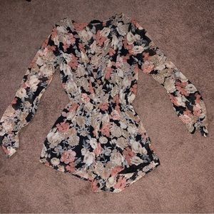 Audrey 3+1 Floral Romper - S